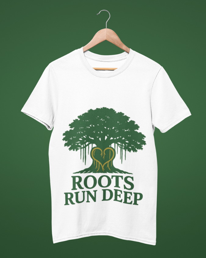 Funky Fox Roots Run Deep T-Shirt – Stay Grounded, Grow Strong