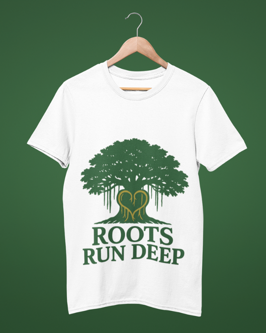 Funky Fox Roots Run Deep T-Shirt – Stay Grounded, Grow Strong