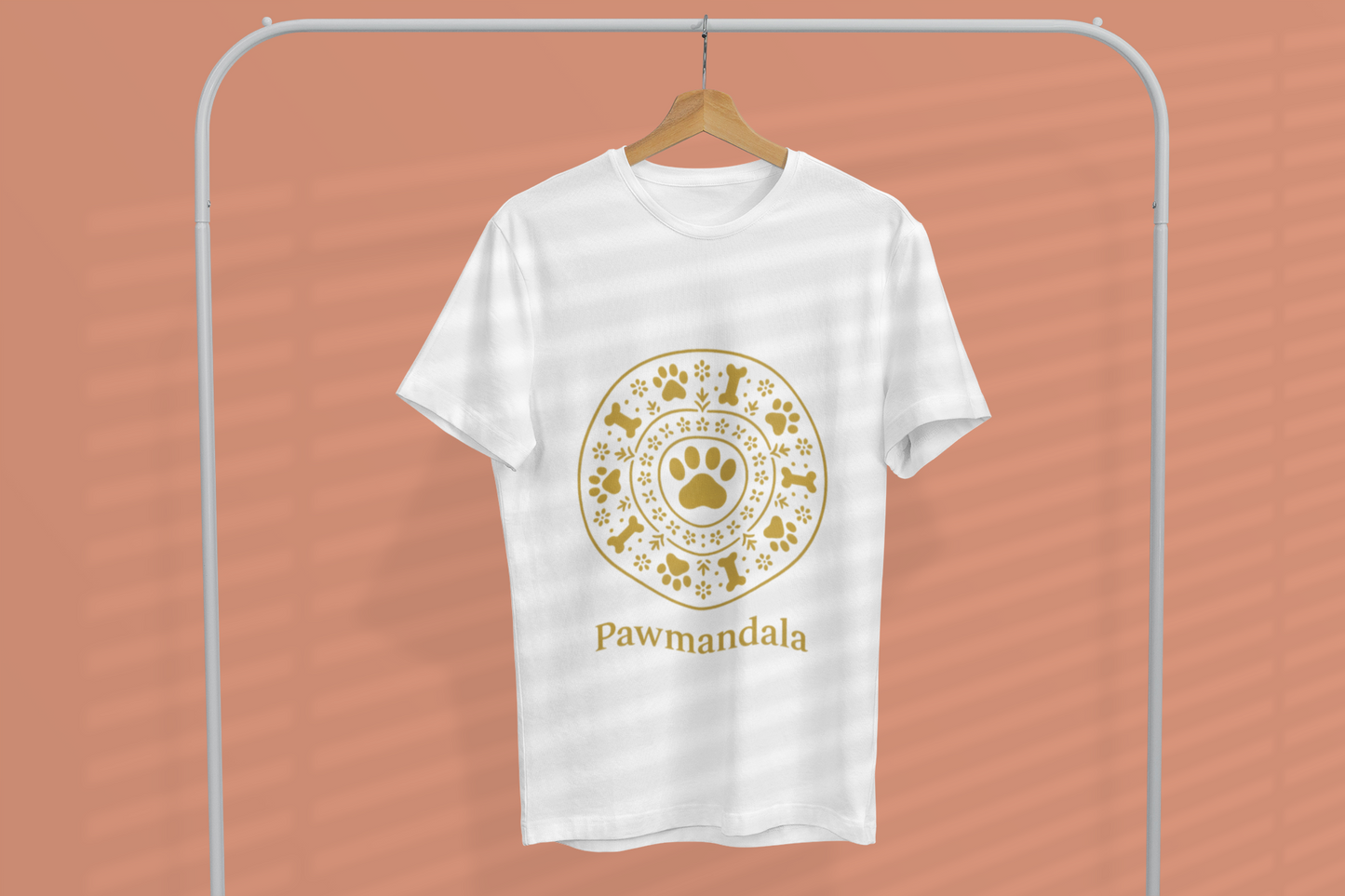 Funky Fox Pawmandala T-Shirt – Mandala Art for Dog Lovers