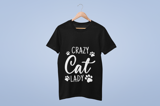 Funky Fox Crazy Cat Lady T-Shirt – For True Cat Lovers