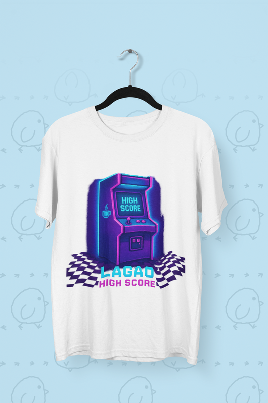 Funky Fox Lagao High Score Gaming T-Shirt – Desi Gamer Edition