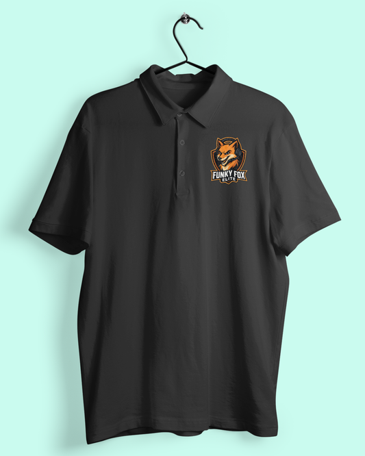 Funky Fox Elite Polo T-Shirt – Classic Style for Cat Lovers