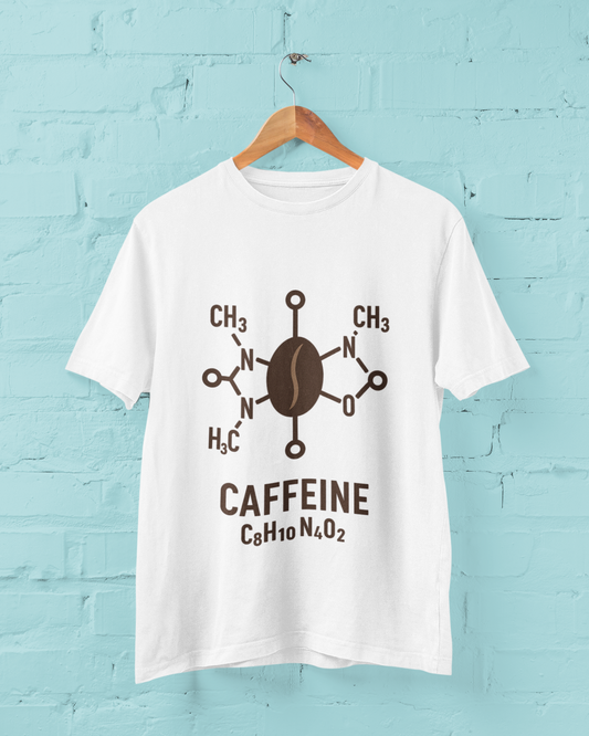 Funky Fox Caffeine T-Shirt – Fuel Your Day in Style