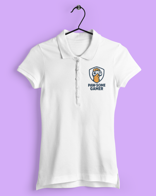 Funky Fox Paw Some Gamer Polo T-Shirt – Where Pets Meet Play