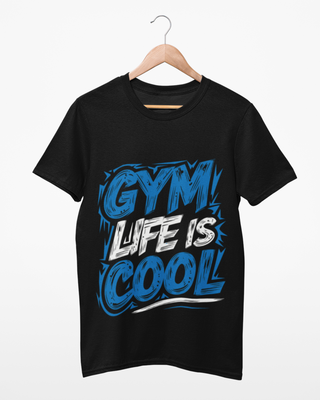 Funky Fox Gym Life is Cool T-Shirt – Fitness Lifestyle Tee