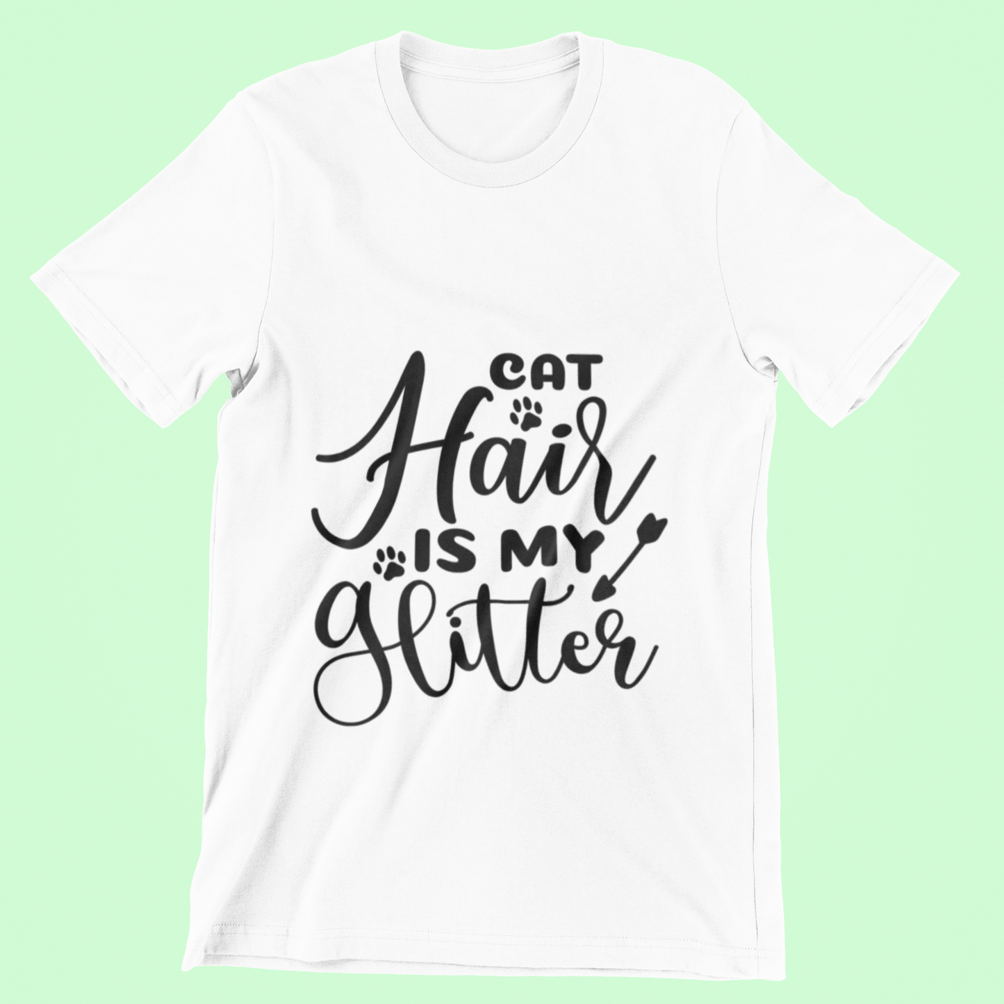 Funky Fox Cat Hair Is My Glitter T-Shirt – Wear It With Pride