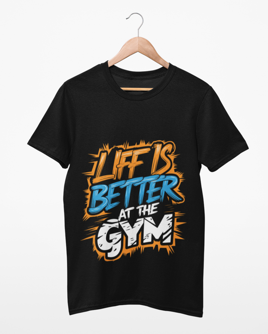 Funky Fox Life is Better at Gym T-Shirt – Fitness Motivation Tee