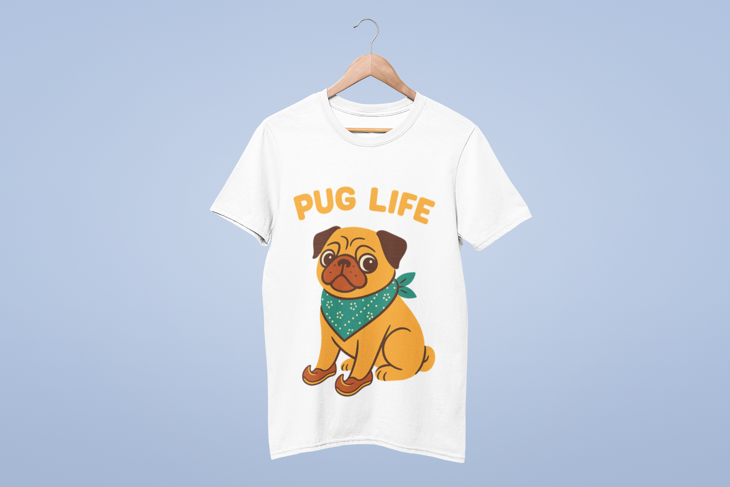 Funky Fox Pug Life T-Shirt – Funny Dog Lover Tee