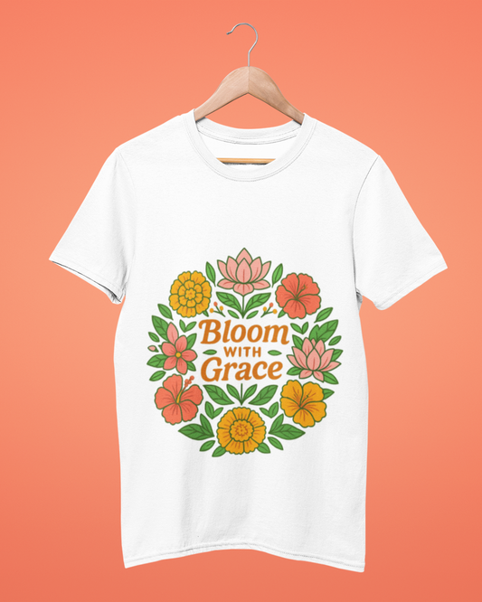 Funky Fox Bloom With Grace T-Shirt – Botanical Vibes Tee