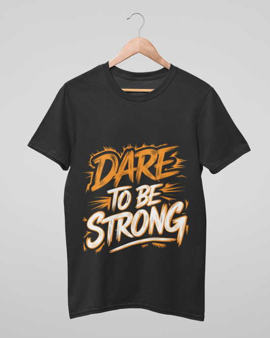 Funky Fox Dare to Be Strong T-Shirt – Power Up Your Gym Fit